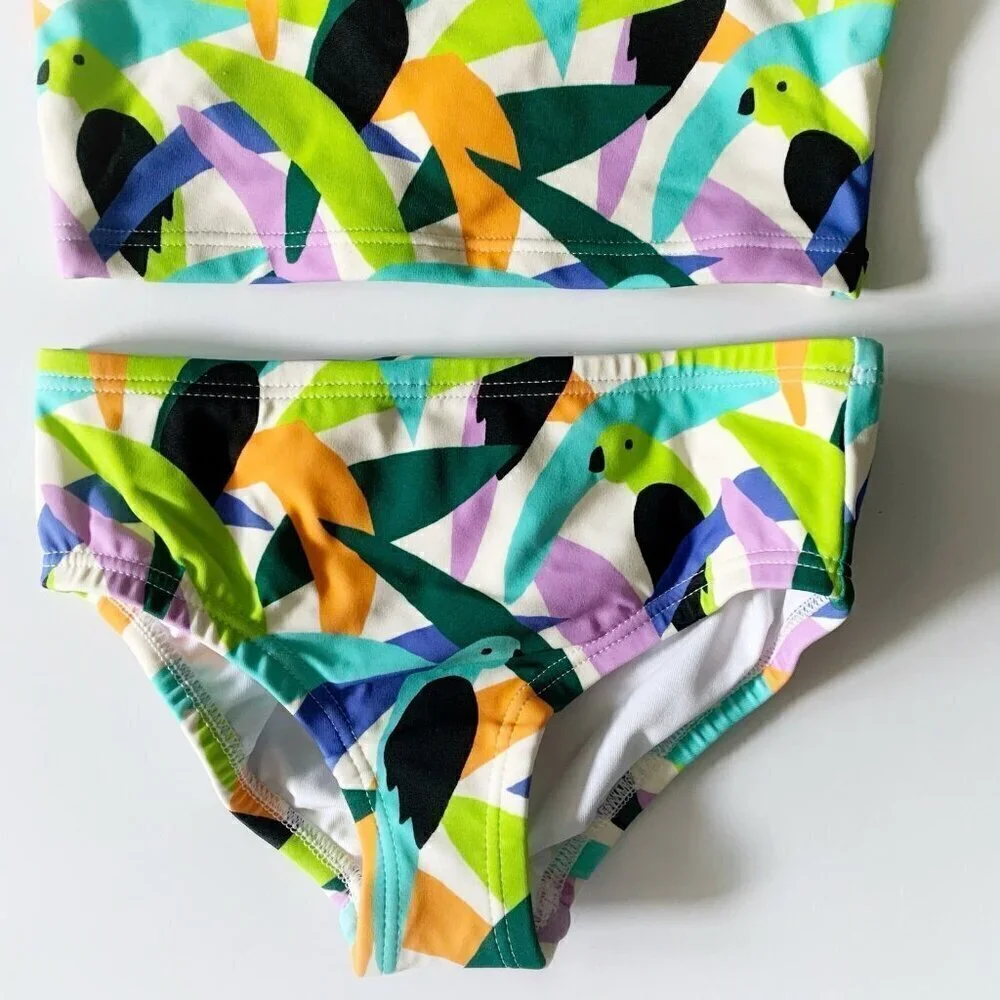 NEW Hanna Andersson Girl 2-Piece Tankini Swimsuit 4T 4 years 100 cm